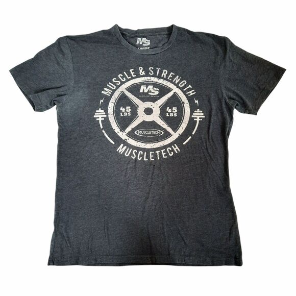 Muscle & Strength Men's Muscletech Athletic T-Shirt L - Picture 1 of 4